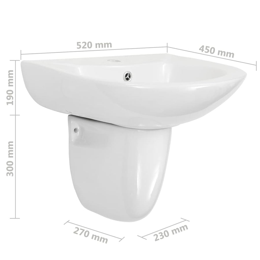 Wasbak 520X450X190 Mm Keramiek Wit