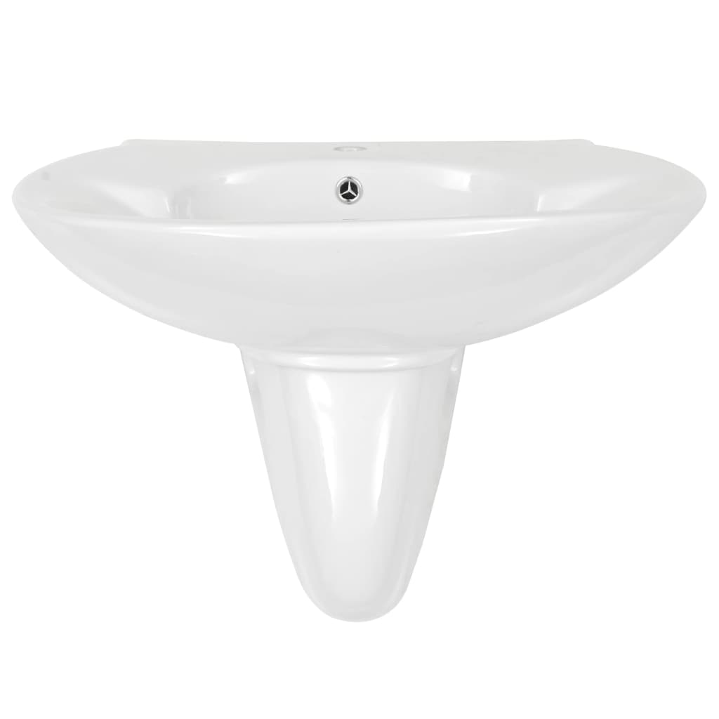Wasbak Wandgemonteerd 690X520X210 Mm Keramiek Wit
