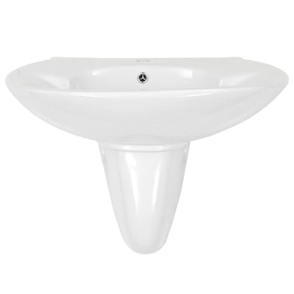 Wasbak Wandgemonteerd 690X520X210 Mm Keramiek Wit