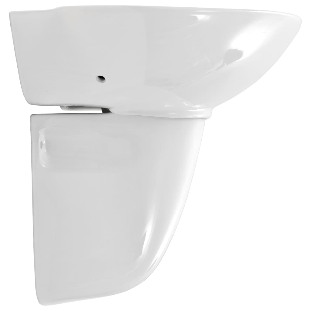 Wasbak Wandgemonteerd 690X520X210 Mm Keramiek Wit
