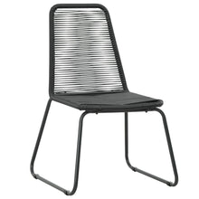 Tuinstoelen Poly Rattan Zwart 2