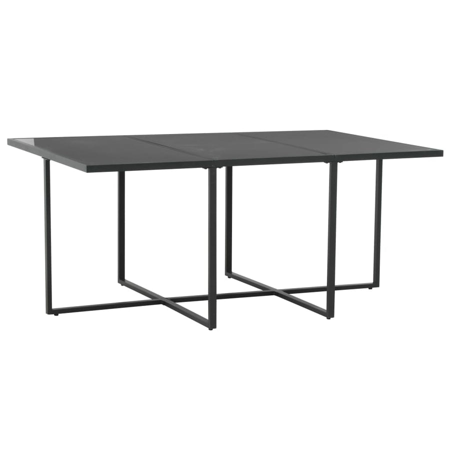 -Delige Tuinset Met Kussens Poly Rattan 7 Zwart
