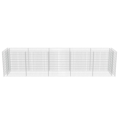 Gabion Plantenbak Verhoogd Gegalvaniseerd Staal 450 x 90 x 100 cm