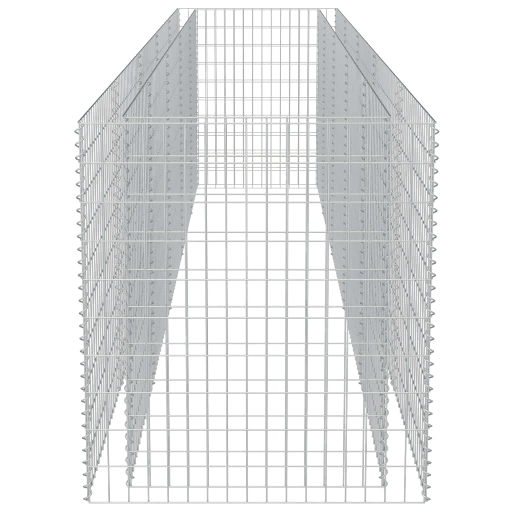 Gabion Plantenbak Verhoogd Gegalvaniseerd Staal 450 x 90 x 100 cm