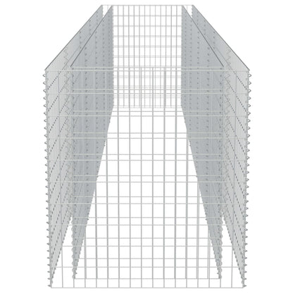 Gabion Plantenbak Verhoogd Gegalvaniseerd Staal 450 x 90 x 100 cm