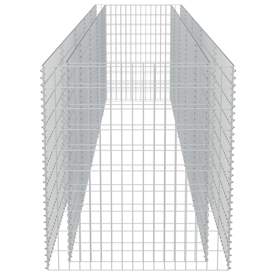 Gabion Plantenbak Verhoogd Gegalvaniseerd Staal 450 x 90 x 100 cm
