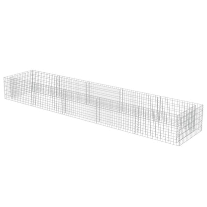 Gabion Plantenbak Verhoogd Gegalvaniseerd Staal 450 x 90 x 50 cm