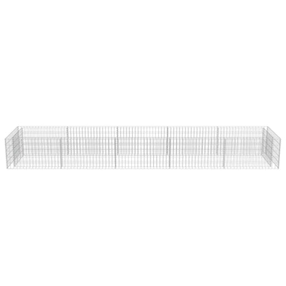 Gabion Plantenbak Verhoogd Gegalvaniseerd Staal 450 x 90 x 50 cm