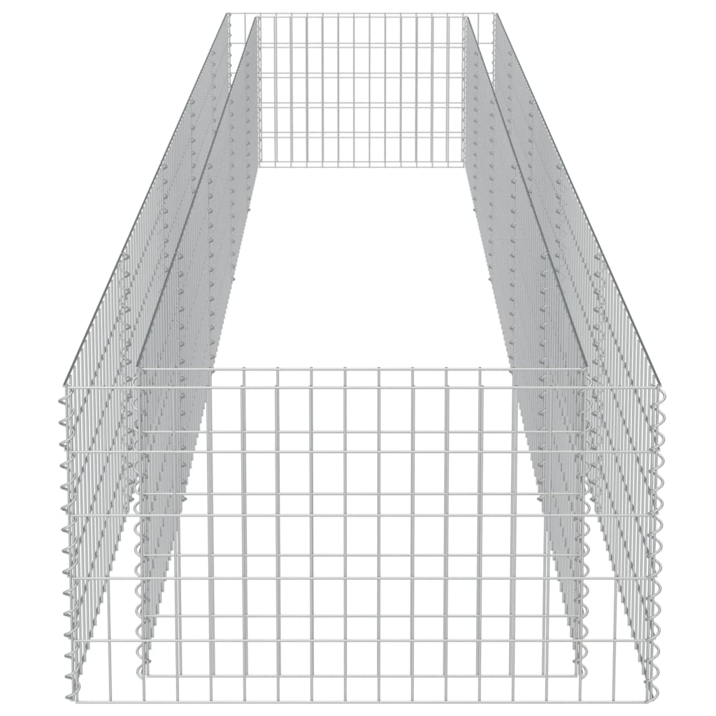 Gabion Plantenbak Verhoogd Gegalvaniseerd Staal 450 x 90 x 50 cm