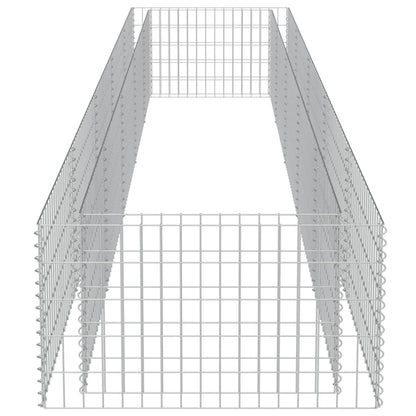Gabion Plantenbak Verhoogd Gegalvaniseerd Staal 450 x 90 x 50 cm