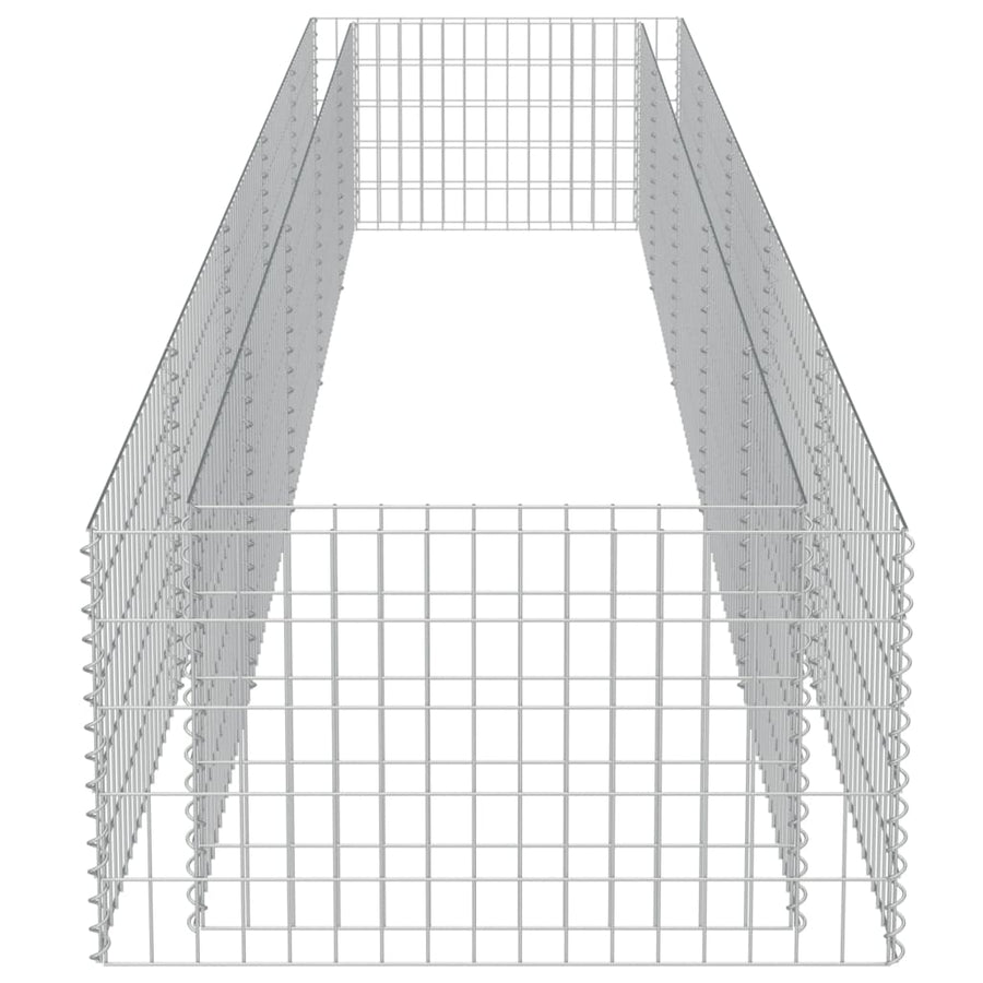 Gabion Plantenbak Verhoogd Gegalvaniseerd Staal 450 x 90 x 50 cm