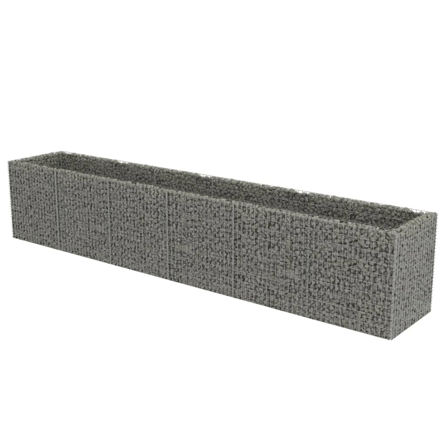 Gabion Plantenbak Verhoogd Gegalvaniseerd Staal 540 x 90 x 100 cm