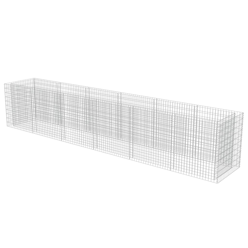 Gabion Plantenbak Verhoogd Gegalvaniseerd Staal 540 x 90 x 100 cm