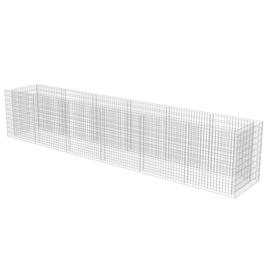 Gabion Plantenbak Verhoogd Gegalvaniseerd Staal 540 x 90 x 100 cm