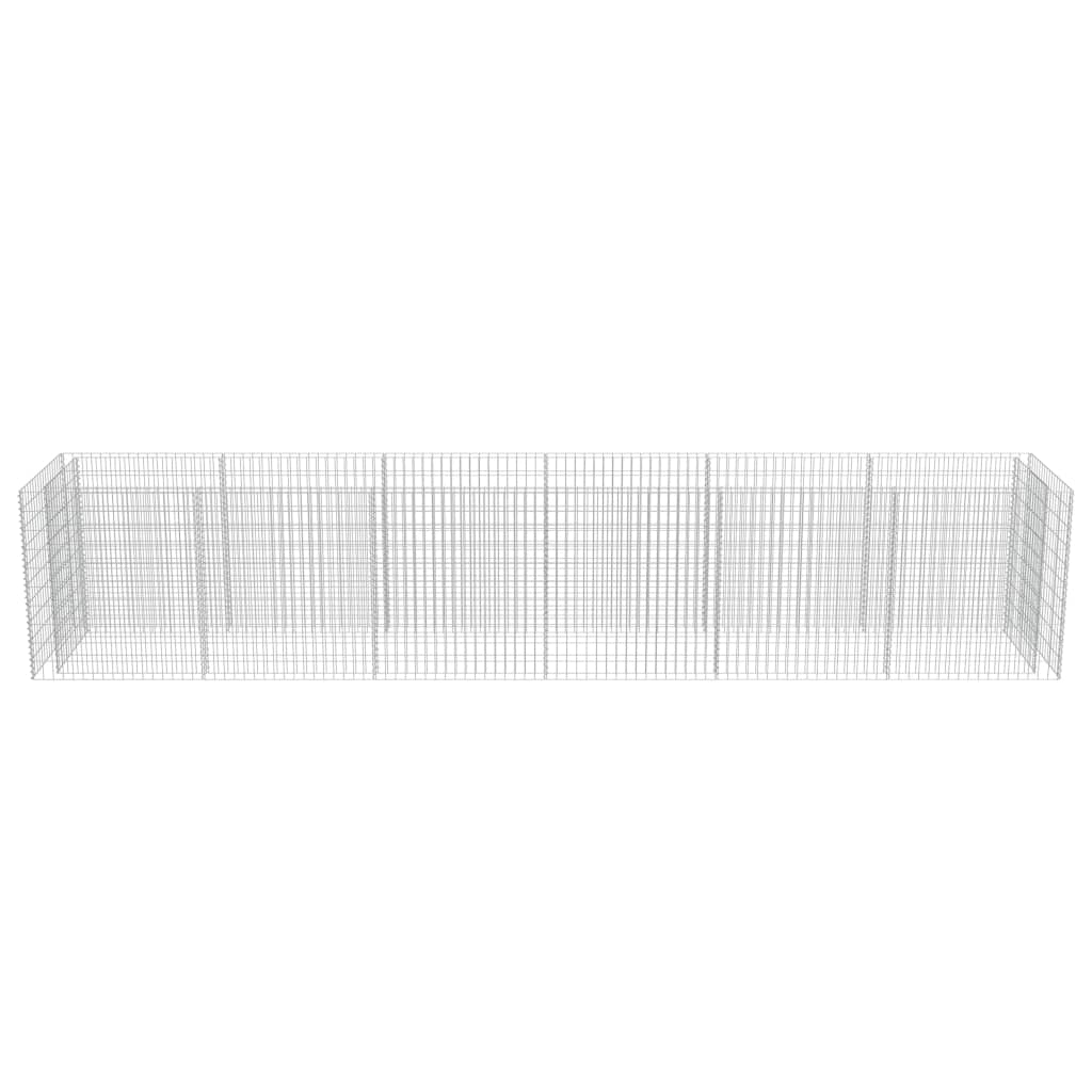 Gabion Plantenbak Verhoogd Gegalvaniseerd Staal 540 x 90 x 100 cm