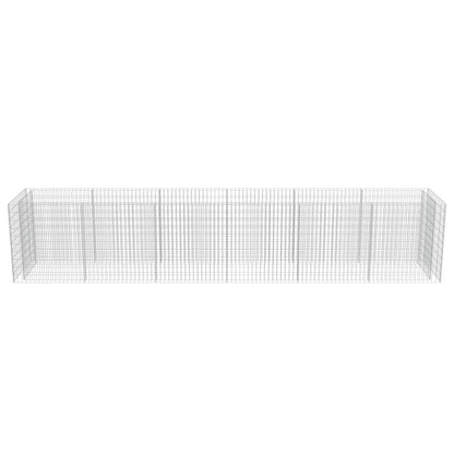 Gabion Plantenbak Verhoogd Gegalvaniseerd Staal 540 x 90 x 100 cm