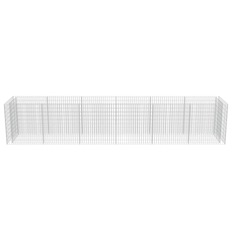 Gabion Plantenbak Verhoogd Gegalvaniseerd Staal 540 x 90 x 100 cm