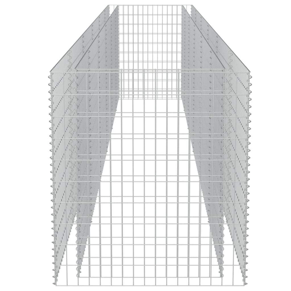 Gabion Plantenbak Verhoogd Gegalvaniseerd Staal 540 x 90 x 100 cm