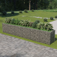 Gabion Plantenbak Verhoogd Gegalvaniseerd Staal 540 x 90 x 100 cm