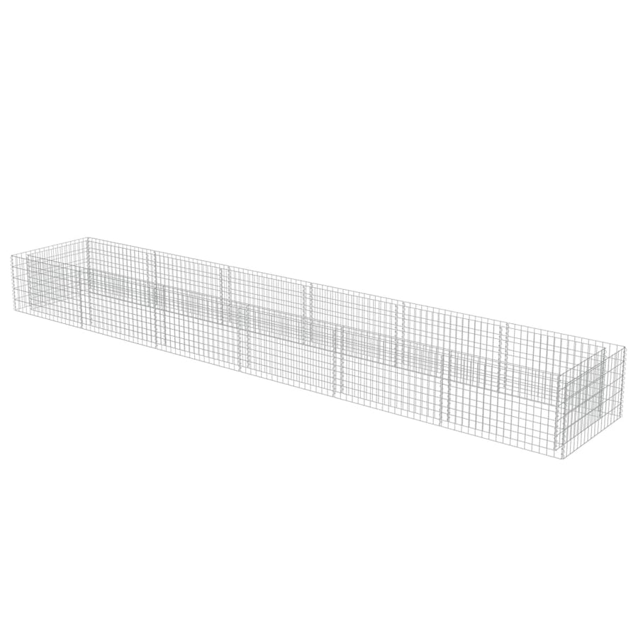 Gabion Plantenbak Verhoogd Gegalvaniseerd Staal 540 x 90 x 50 cm