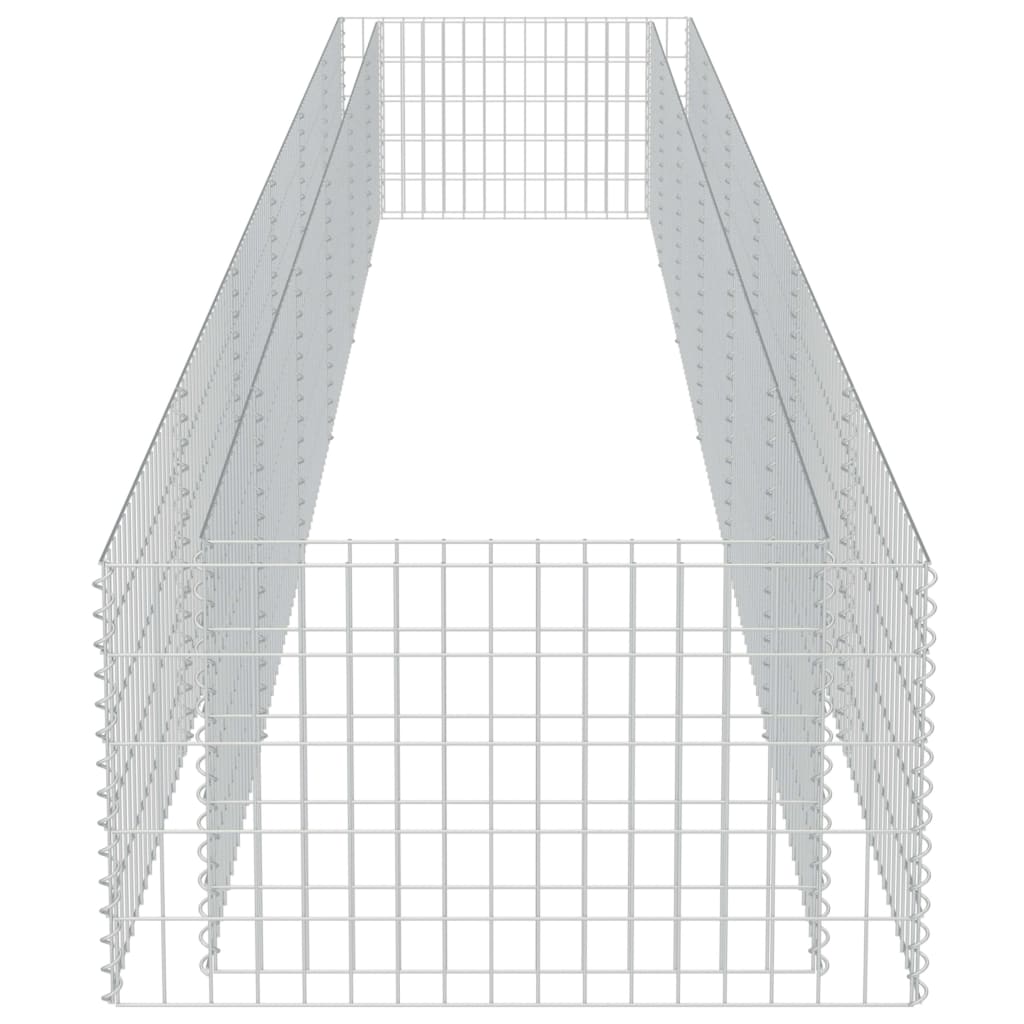 Gabion Plantenbak Verhoogd Gegalvaniseerd Staal 540 x 90 x 50 cm