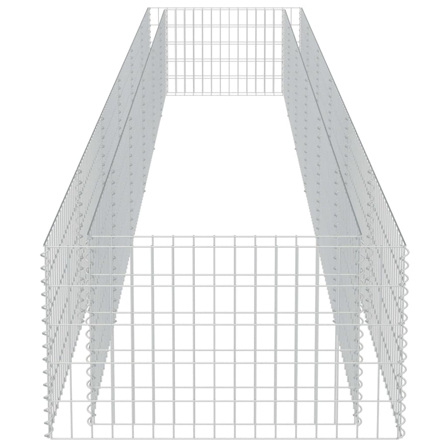 Gabion Plantenbak Verhoogd Gegalvaniseerd Staal 540 x 90 x 50 cm