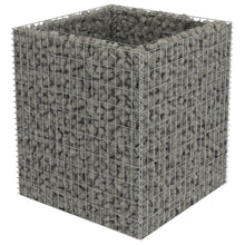 Gabion Plantenbak Verhoogd Gegalvaniseerd Staal 90 x 90 x 100 cm