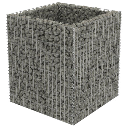 Gabion Plantenbak Verhoogd Gegalvaniseerd Staal 90 x 90 x 100 cm