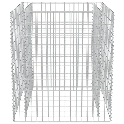 Gabion Plantenbak Verhoogd Gegalvaniseerd Staal 90 x 90 x 100 cm