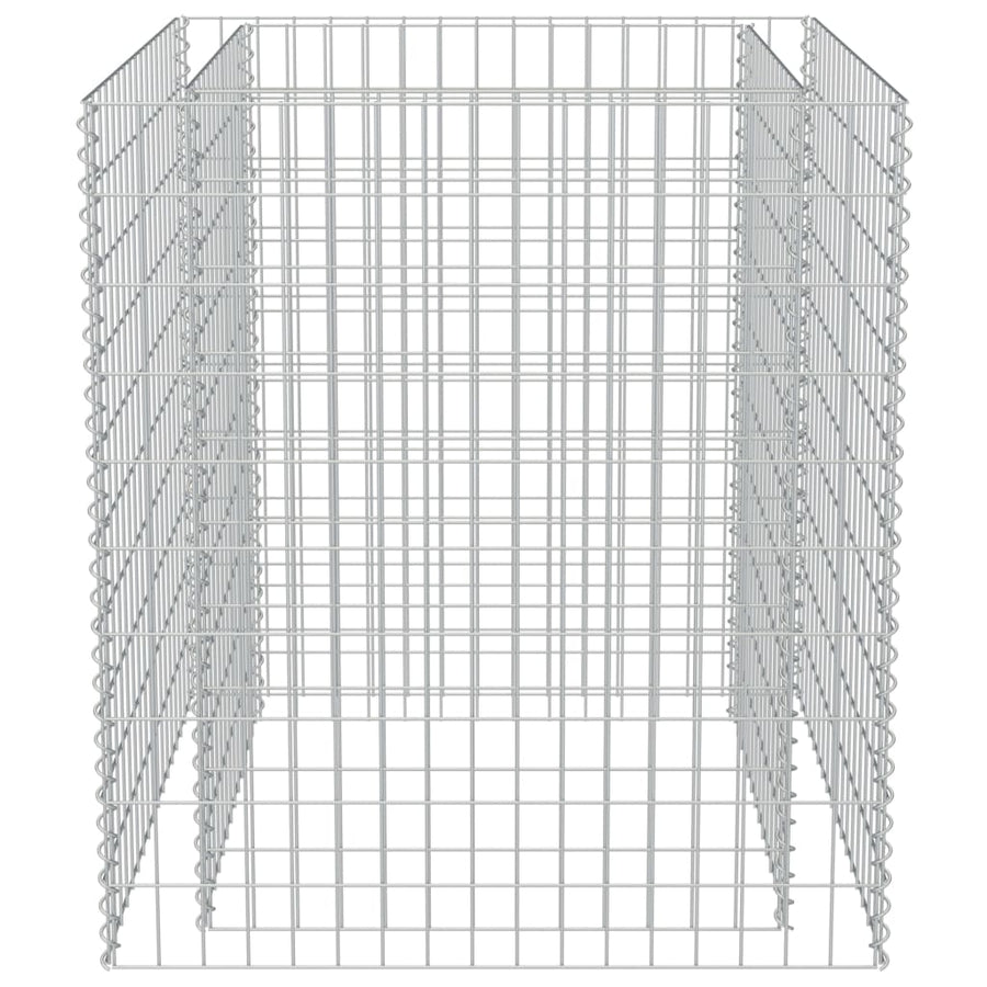 Gabion Plantenbak Verhoogd Gegalvaniseerd Staal 90 x 90 x 100 cm