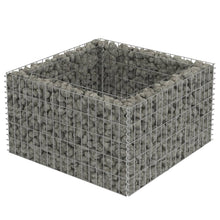 Gabion Plantenbak Verhoogd Gegalvaniseerd Staal 90 x 90 x 50 cm
