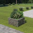 Gabion plantenbak 90x90x50 cm gegalvaniseerd staal