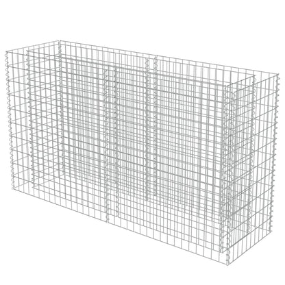 Gabion Plantenbak Verhoogd Gegalvaniseerd Staal 180 x 50 x 100 cm