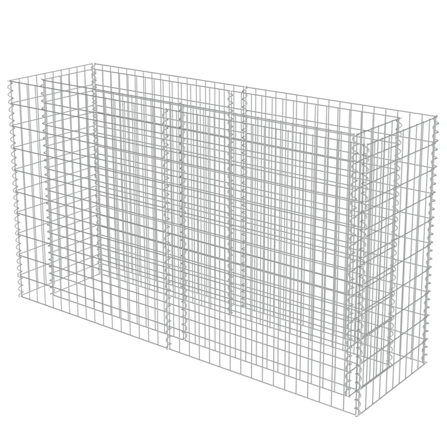 Gabion Plantenbak Verhoogd Gegalvaniseerd Staal 180 x 50 x 100 cm