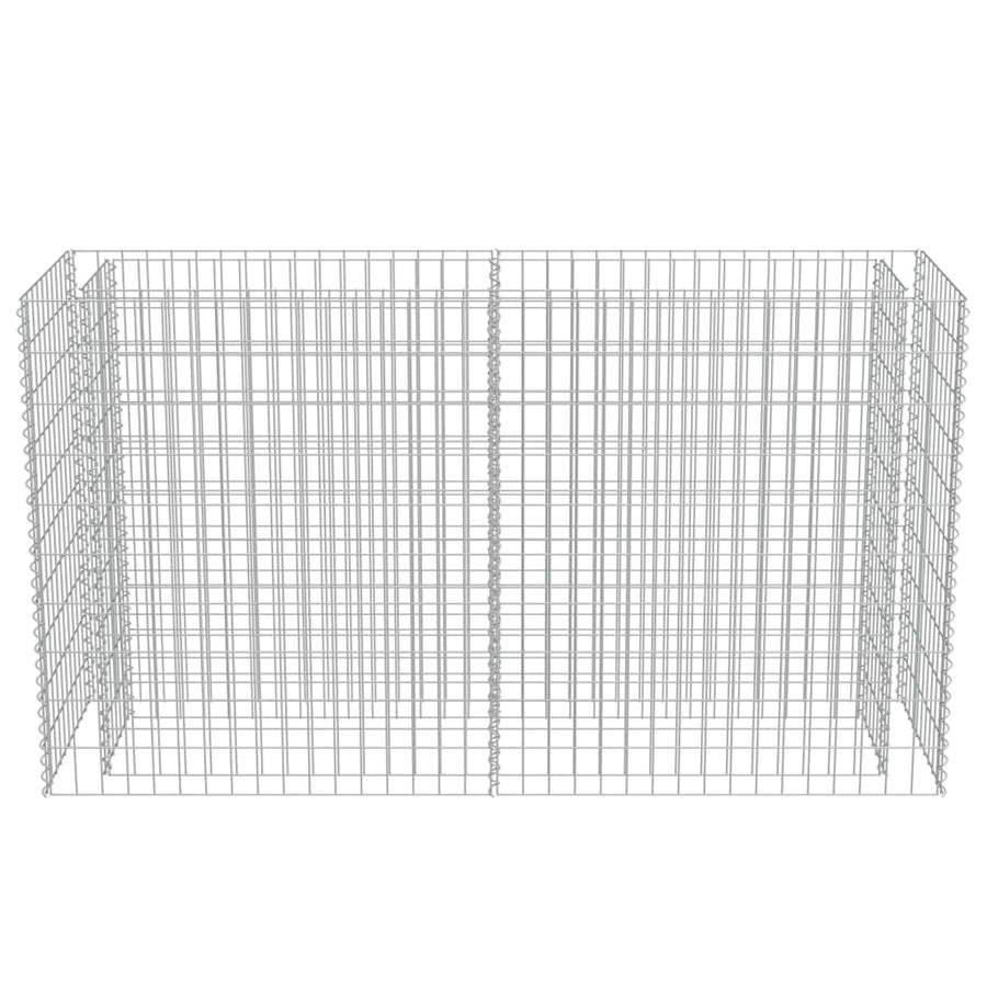 Gabion Plantenbak Verhoogd Gegalvaniseerd Staal 180 x 50 x 100 cm