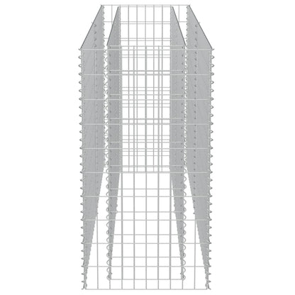 Gabion Plantenbak Verhoogd Gegalvaniseerd Staal 180 x 50 x 100 cm