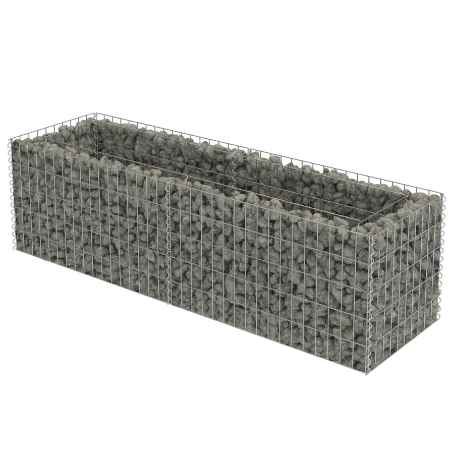 Gabion Plantenbak Verhoogd Gegalvaniseerd Staal 180 x 50 x 50 cm