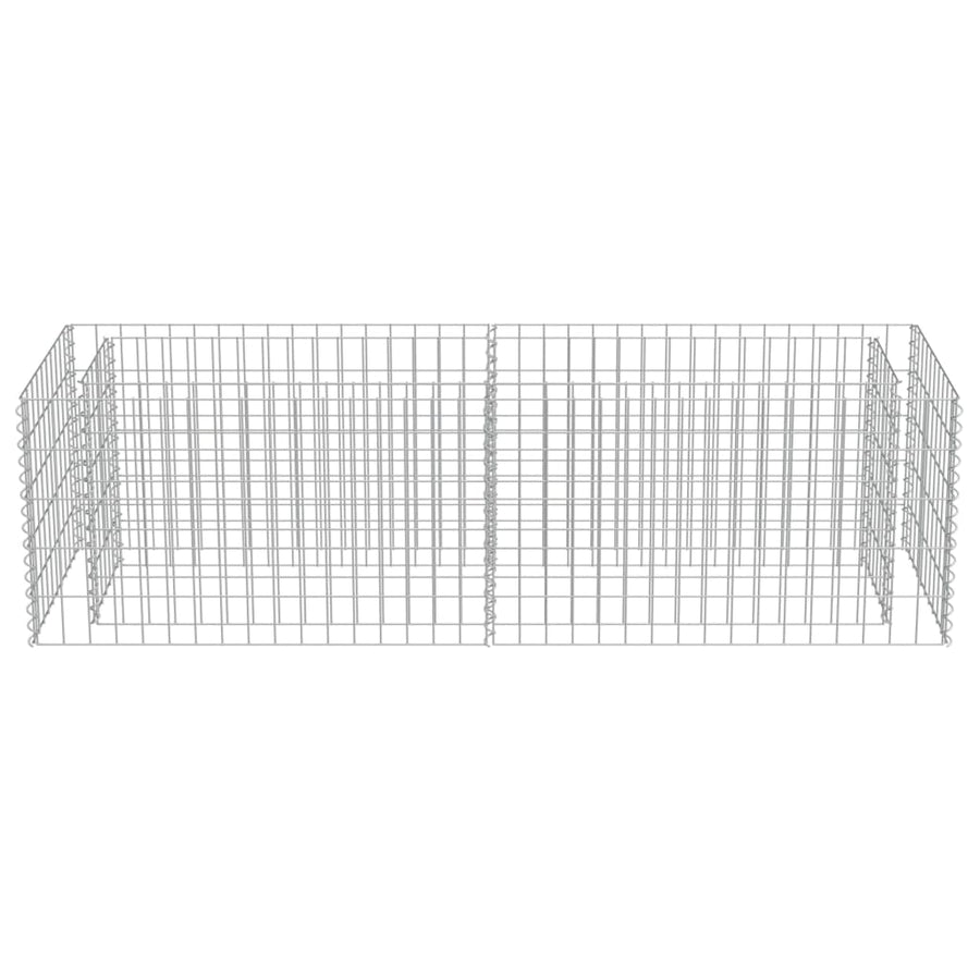 Gabion Plantenbak Verhoogd Gegalvaniseerd Staal 180 x 50 x 50 cm