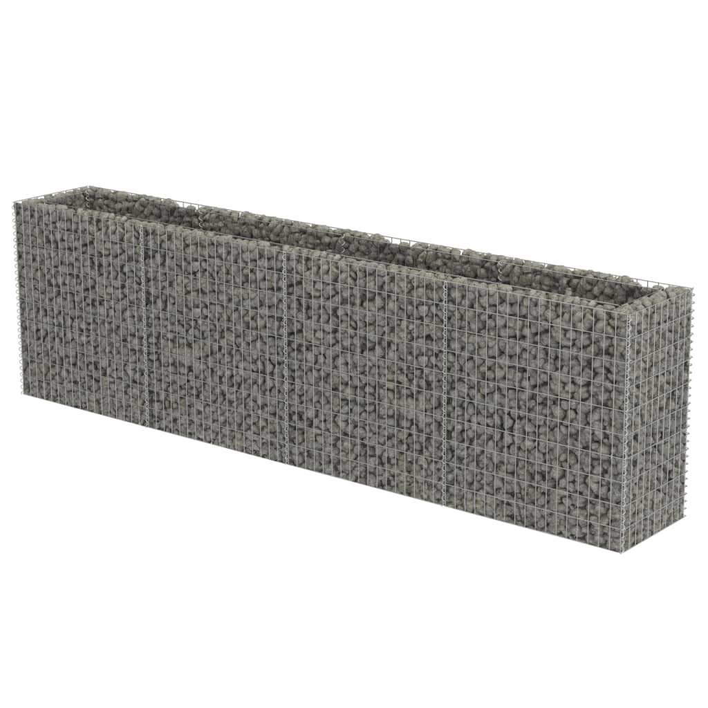 Gabion Plantenbak Verhoogd Gegalvaniseerd Staal 360 x 50 x 100 cm