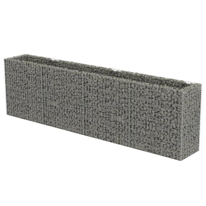 Gabion Plantenbak Verhoogd Gegalvaniseerd Staal 360 x 50 x 100 cm