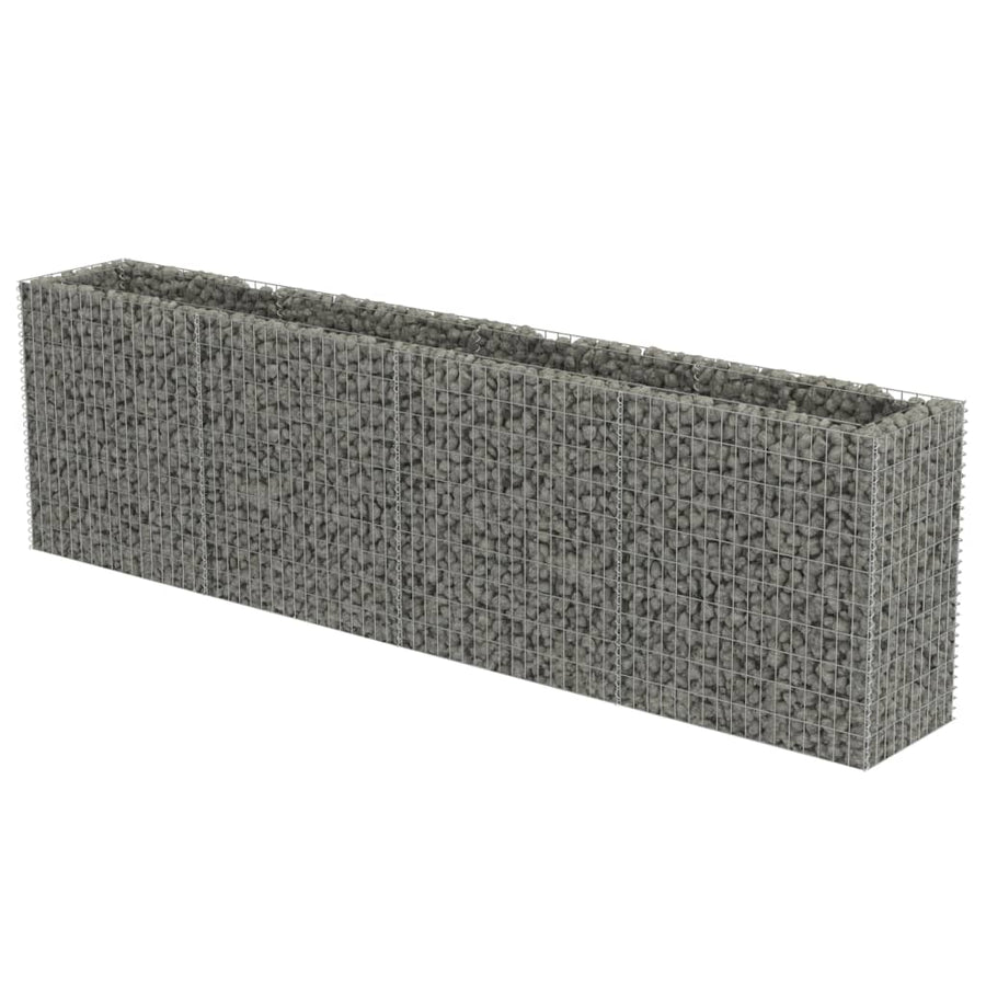 Gabion Plantenbak Verhoogd Gegalvaniseerd Staal 360 x 50 x 100 cm