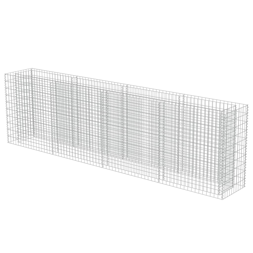 Gabion Plantenbak Verhoogd Gegalvaniseerd Staal 360 x 50 x 100 cm