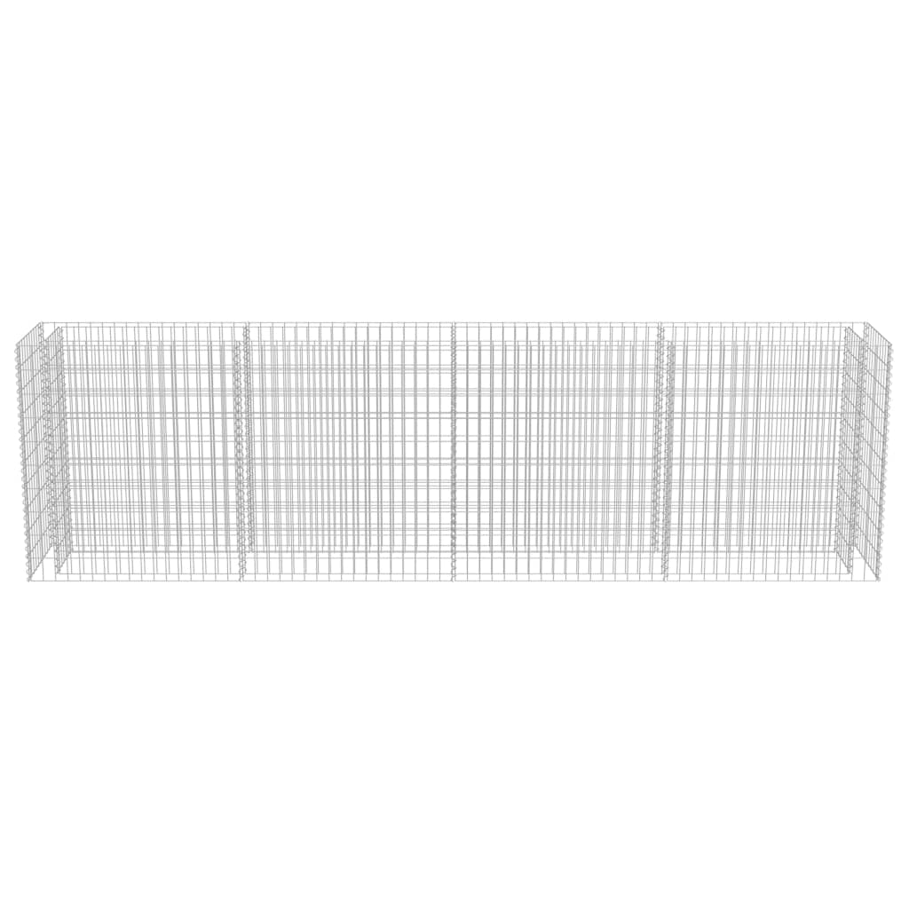 Gabion Plantenbak Verhoogd Gegalvaniseerd Staal 360 x 50 x 100 cm
