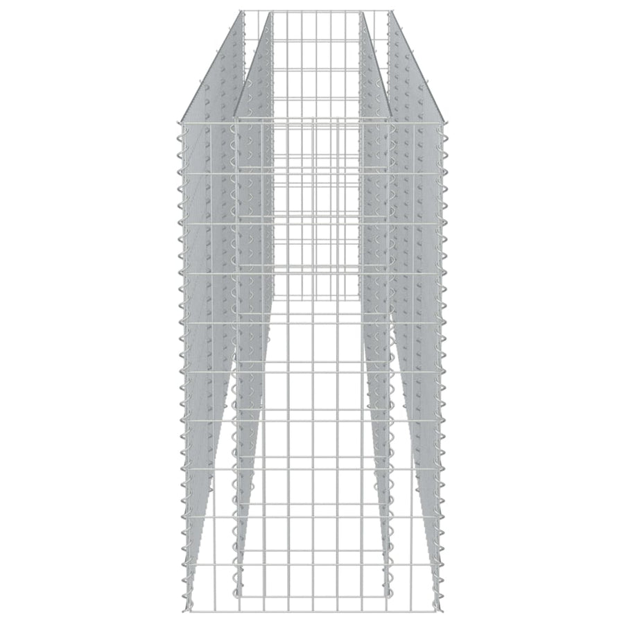 Gabion Plantenbak Verhoogd Gegalvaniseerd Staal 360 x 50 x 100 cm