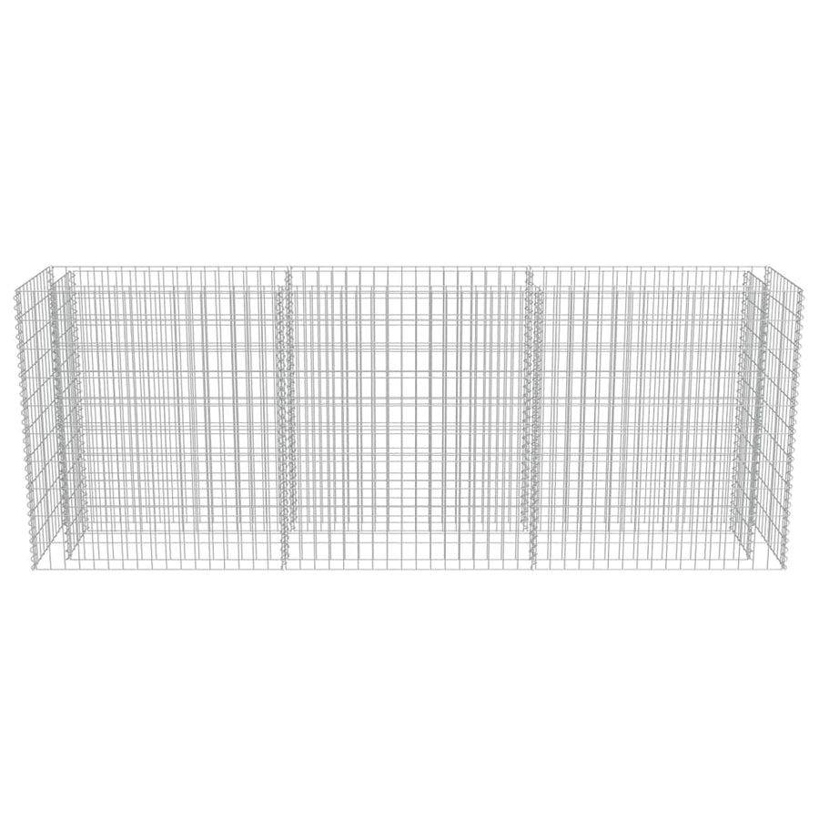 Gabion Plantenbak Verhoogd Gegalvaniseerd Staal 270 x 50 x 100 cm
