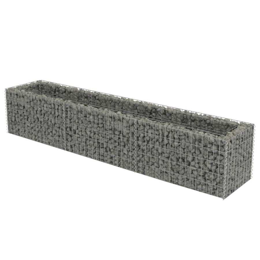Gabion Plantenbak Verhoogd Gegalvaniseerd Staal 270 x 50 x 50 cm
