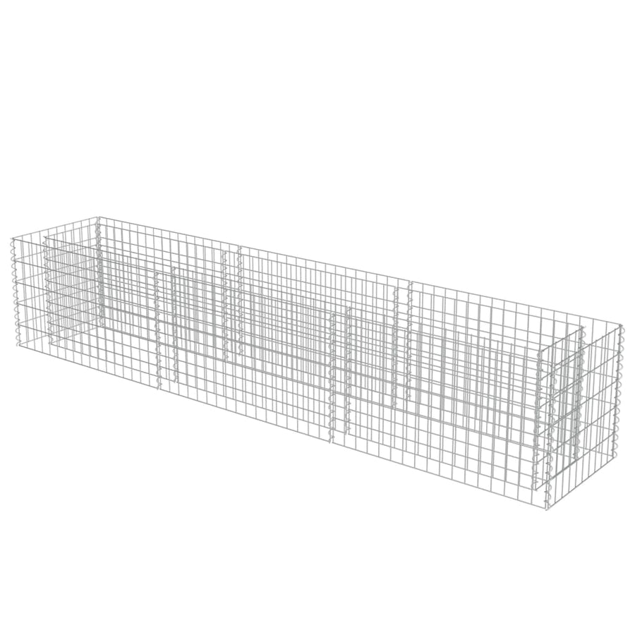 Gabion Plantenbak Verhoogd Gegalvaniseerd Staal 270 x 50 x 50 cm