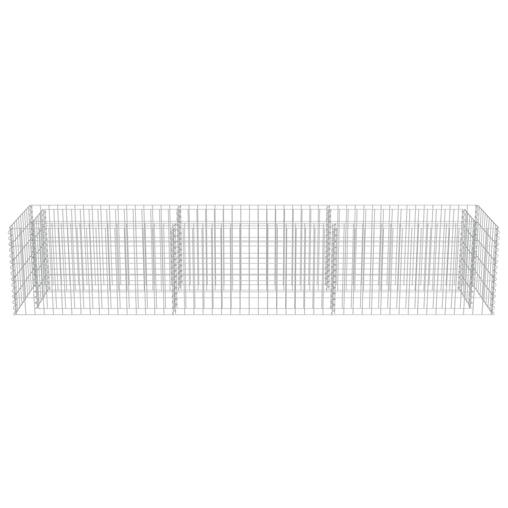 Gabion Plantenbak Verhoogd Gegalvaniseerd Staal 270 x 50 x 50 cm