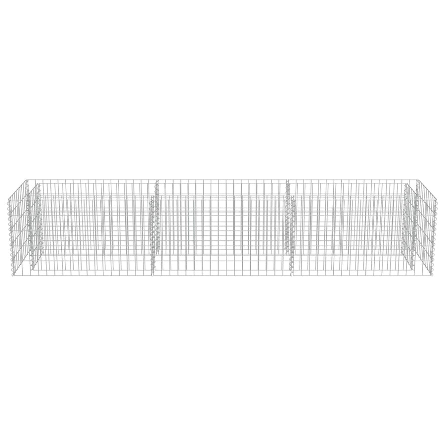 Gabion Plantenbak Verhoogd Gegalvaniseerd Staal 270 x 50 x 50 cm