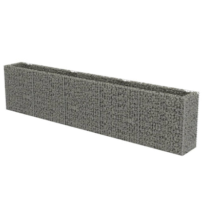 Gabion Plantenbak Verhoogd Gegalvaniseerd Staal 450 x 50 x 100 cm